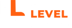 Orange and white Next Level Boost logo on a transparent background