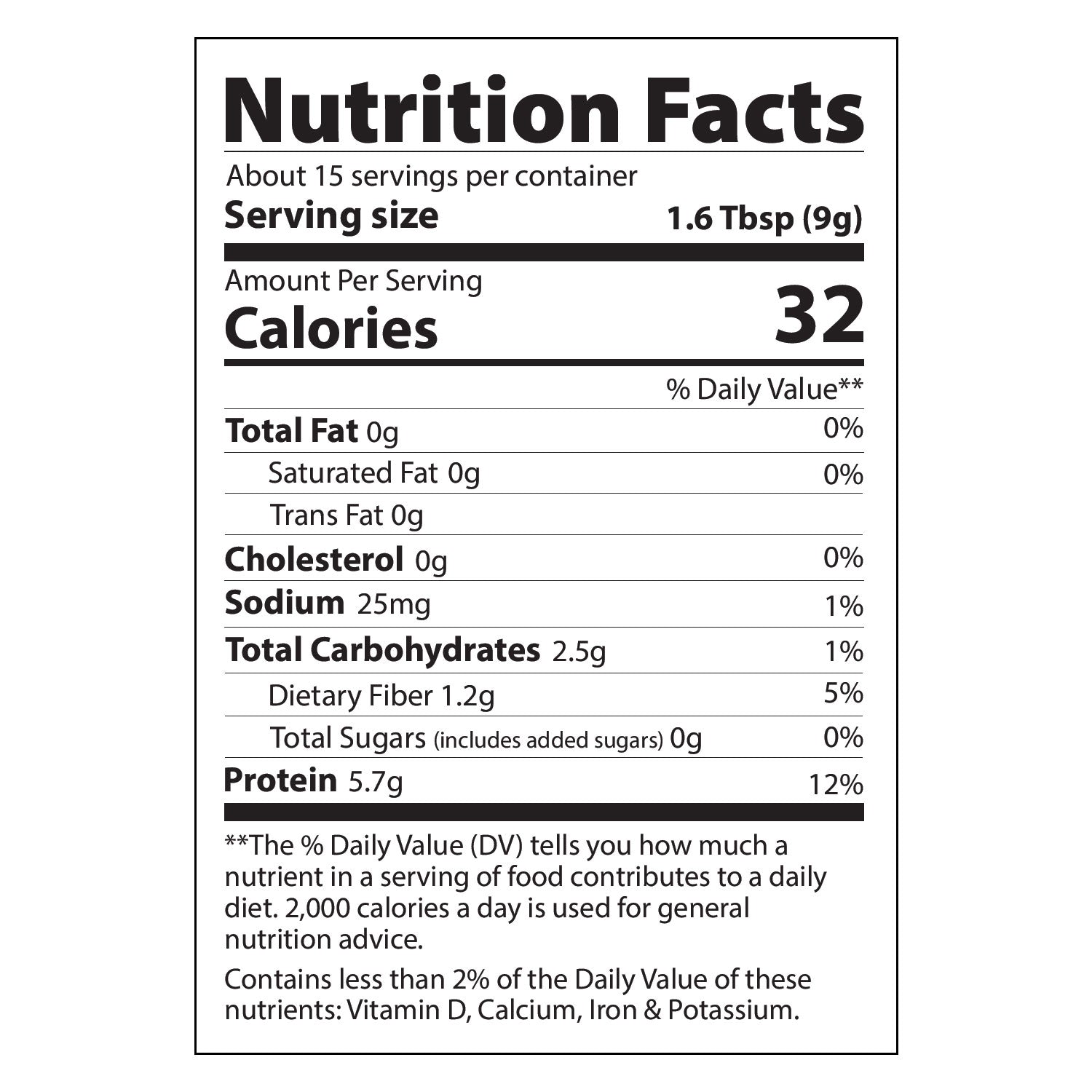 Nutrition Facts label for Next Level Boost DeStress Boost Mushroom Coffee, showing calorie count and ingredient breakdown.