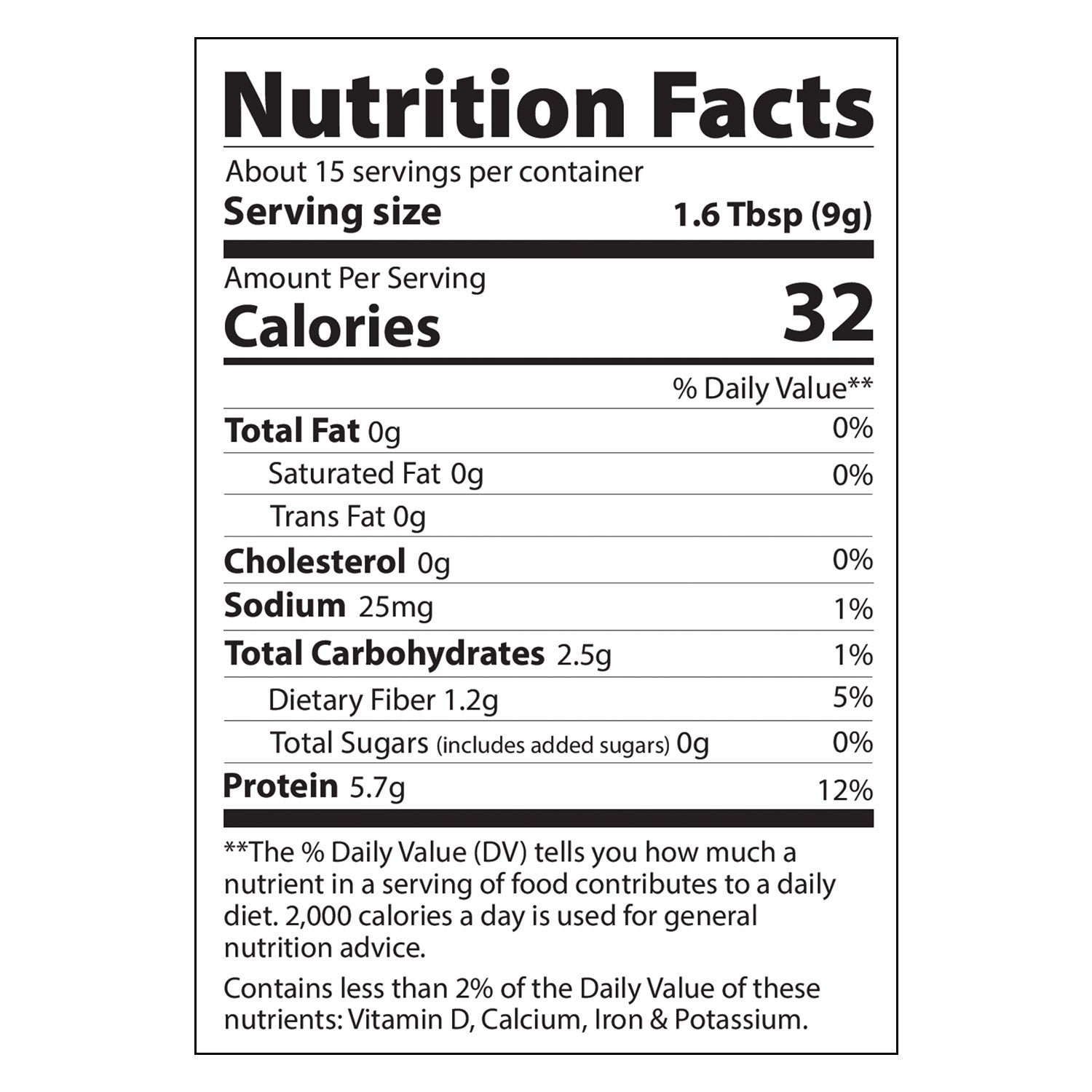 Nutrition Facts label for Next Level Boost Energy Boost Mushroom Coffee, showing calorie count and ingredient breakdown.
