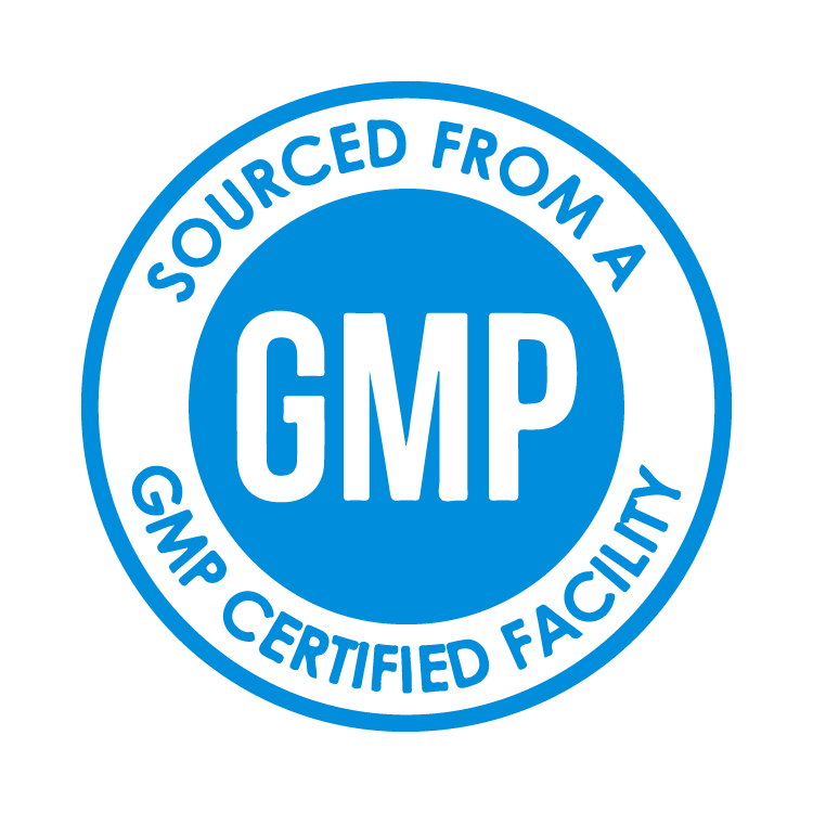 Next Level Boost sourced from a GMP certified facility logo