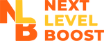 Logo with 'NLB' in orange and yellow on a white background