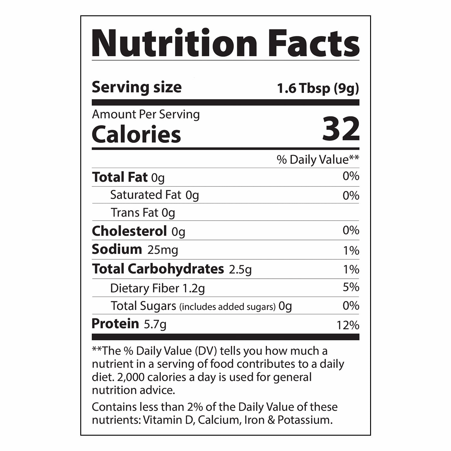 Nutrition Facts label for Next Level Boost Original Boost Mushroom Coffee, showing calorie count and ingredient breakdown.