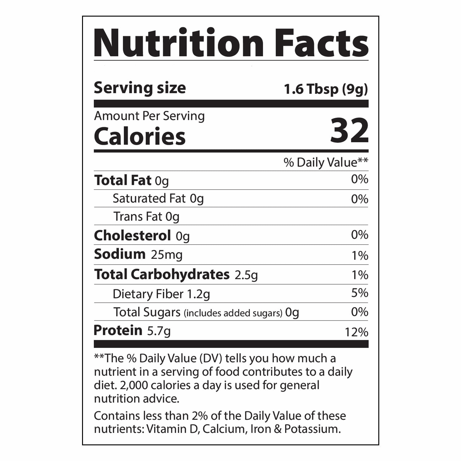 Nutrition Facts label for Next Level Boost Sleep Boost Mushroom Coffee, showing calorie count and ingredient breakdown.